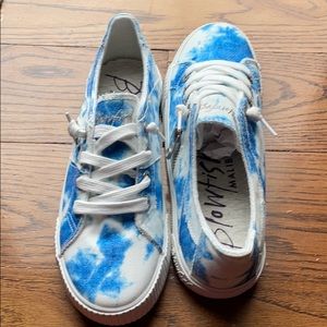 NWT Blowfish Athletic shoes, Blue tie-dye print